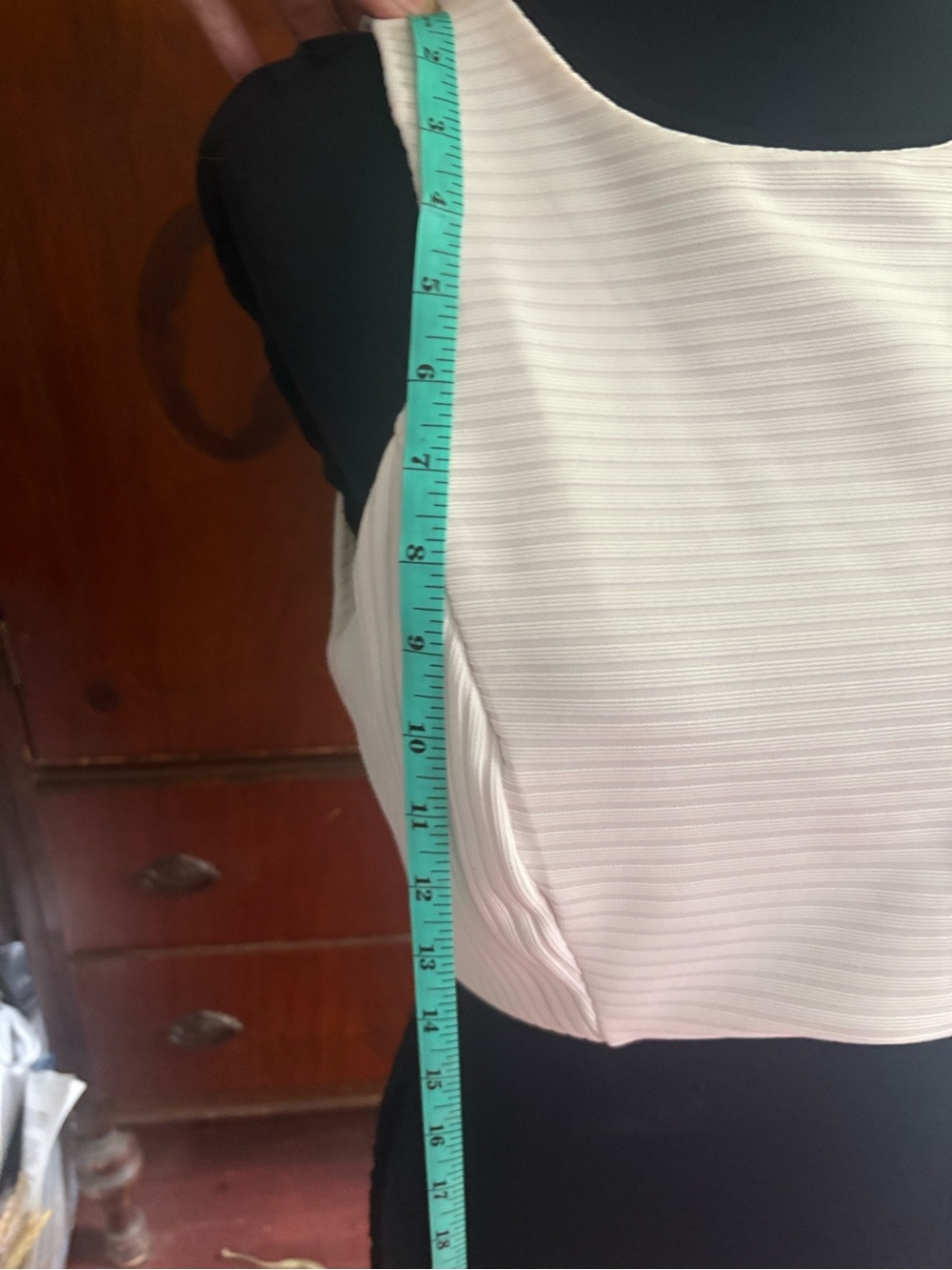 one clothing Cream Ribbed Crop Tank - Picture 3 of 4